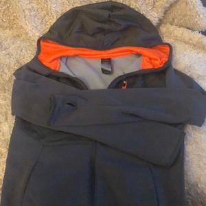 Boys zip up hoodie with thumb holes